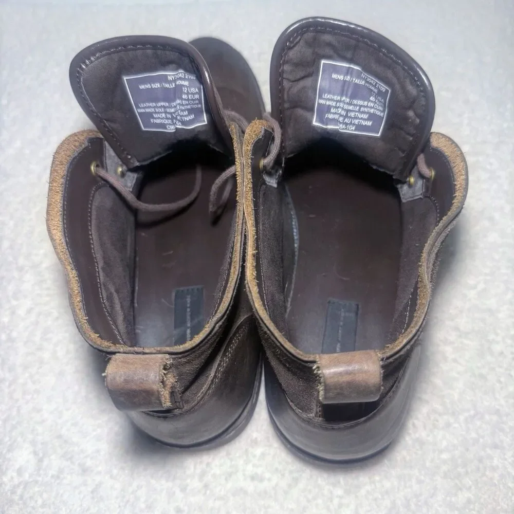 Marc New York By Andrew Marc Stanton Mens Sz 12 M Brown Suede Casual ChukkaBoots
